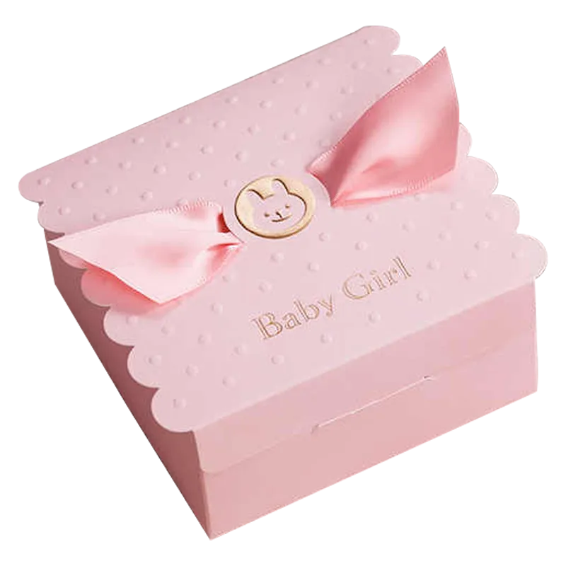 Scalloped Edge Favor Box for Baby Shower Gifts
