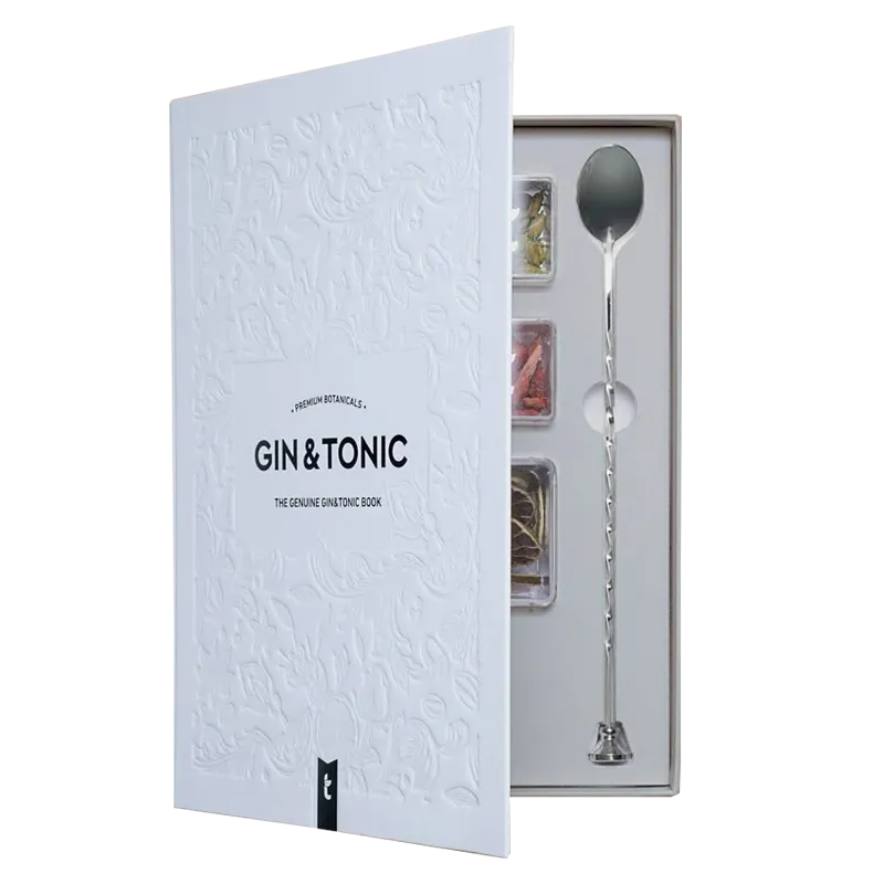 Embossed Book-Style Box for Gin & Tonic Kits