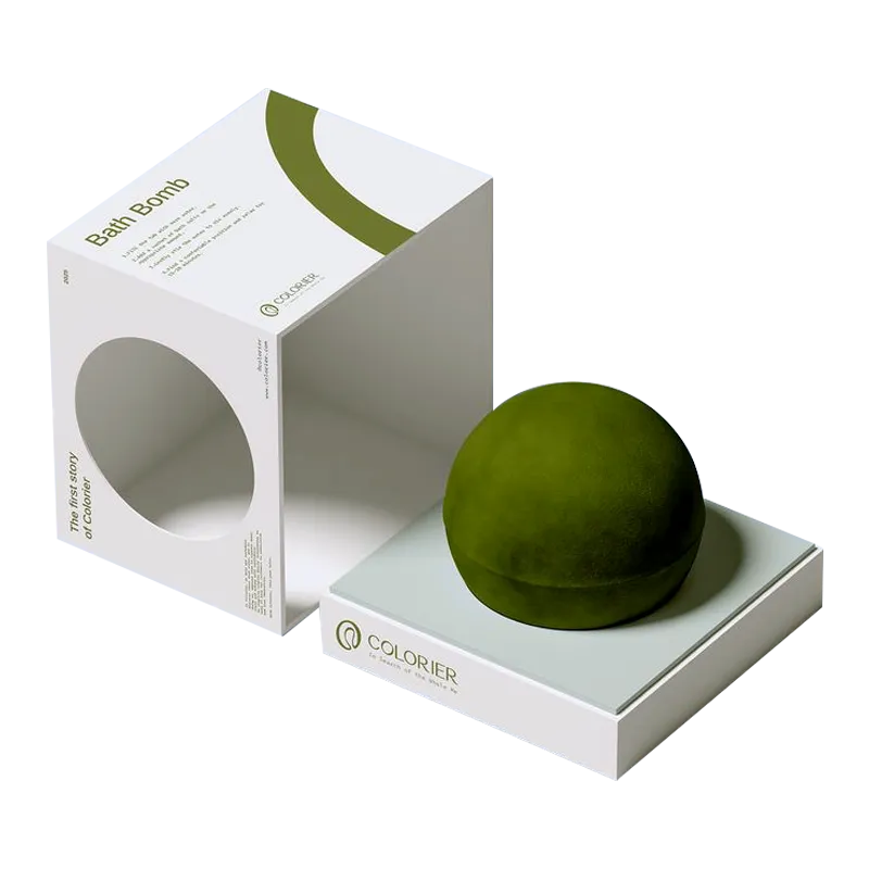 Custom Circular Cutout Sleeve Box for Bath Bombs