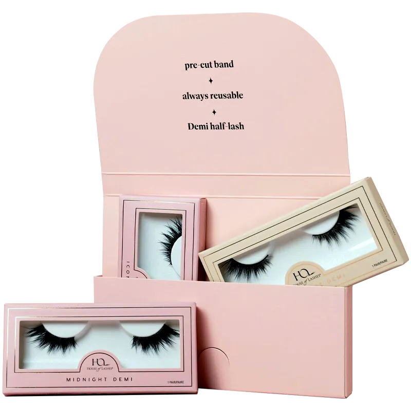 Custom Multi-Tier Folding Carton for Eyelash Sets