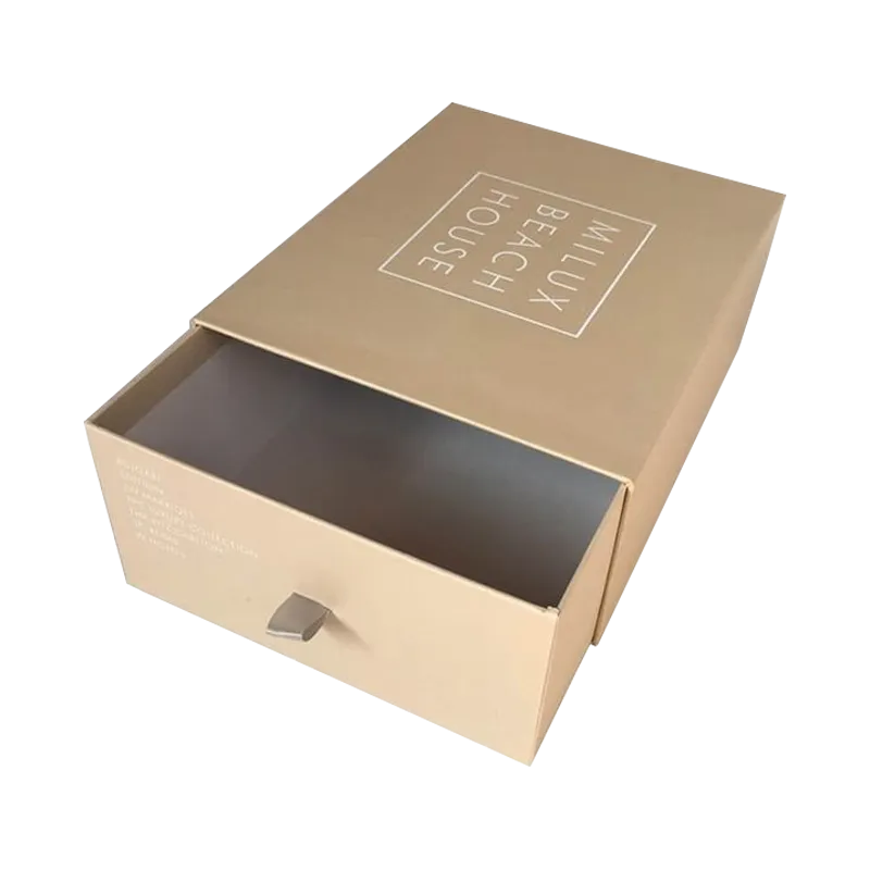 Custom Drawer Rigid Box with Fabric Pull Tab
