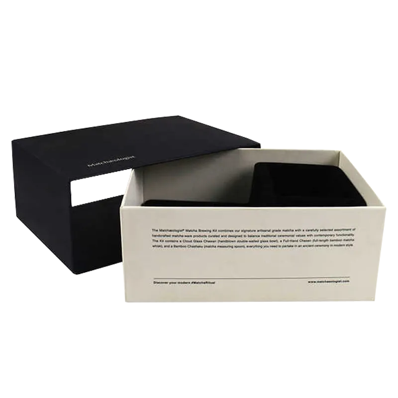 Custom Drawer Rigid Box with Foam Insert for Tea Kits