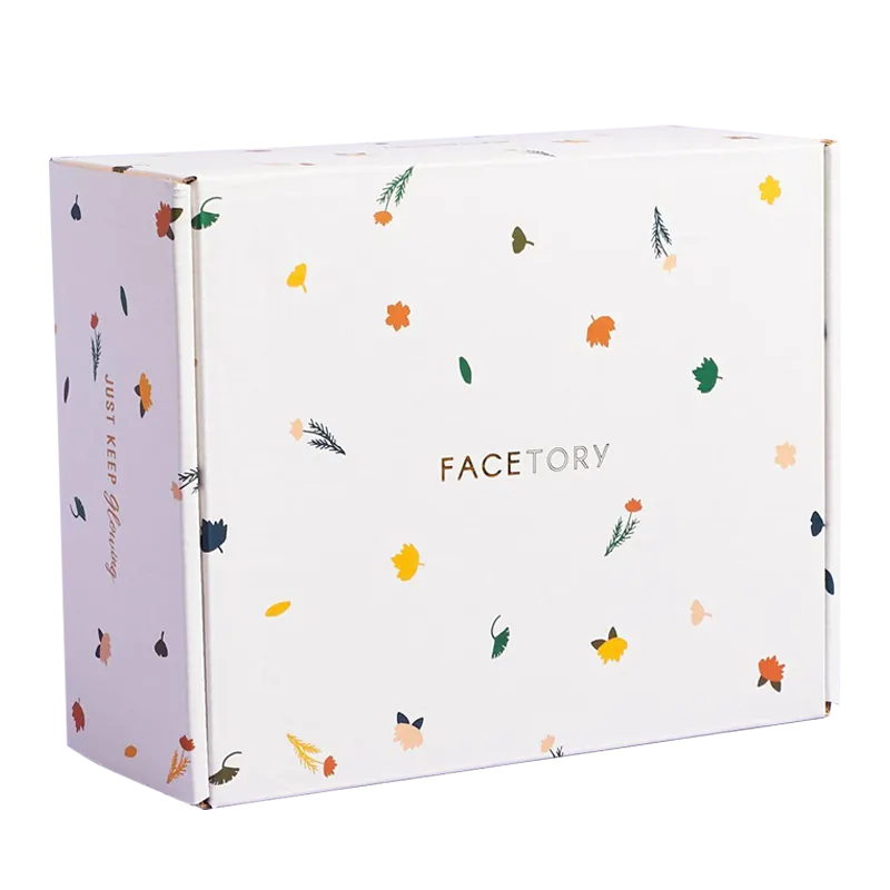 Facetory Custom Printed Floral Corrugated Mailer