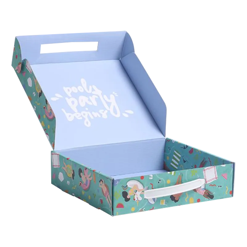 Custom Printed Pool Party Corrugated Mailer Box
