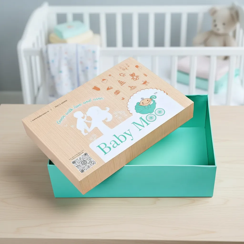 Custom Baby Gift Boxes with Two-Tone Design 1