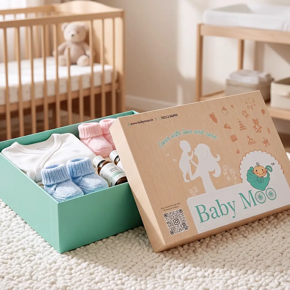 Custom Baby Gift Boxes with Two-Tone Design 3