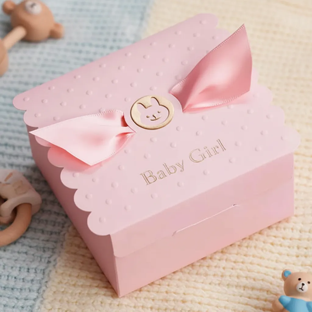 Scalloped Favor Box for Baby Shower Gifts 1