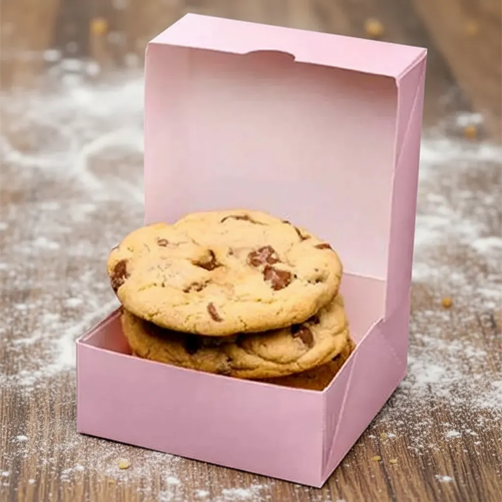 Pink Tuck Top Cookie Box for Bakeries 1