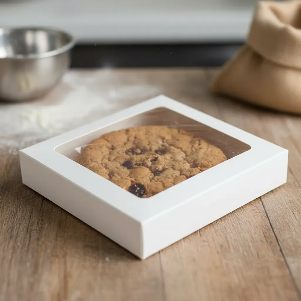 White Cookie Box with Large Display Window 1