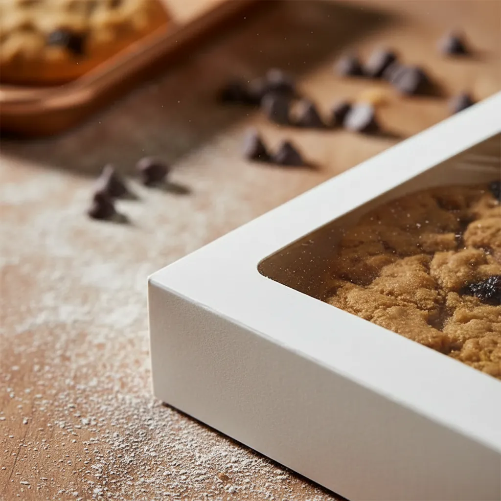 White Cookie Box with Large Display Window 2