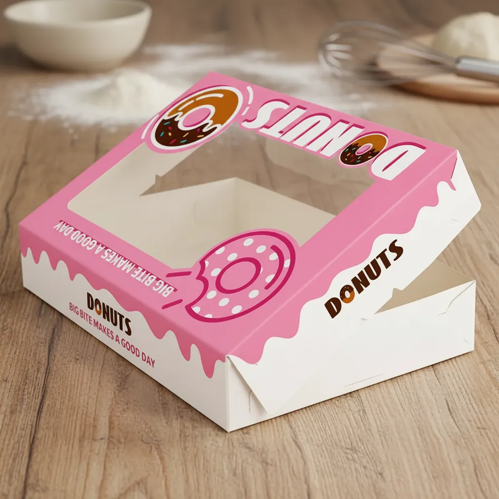 Custom Donut Box with Window for Bakeries 1