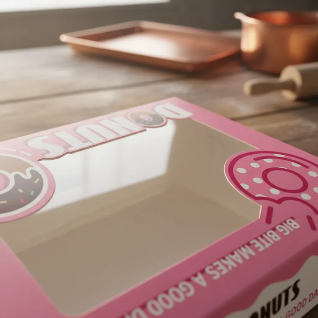 Custom Donut Box with Window for Bakeries 2