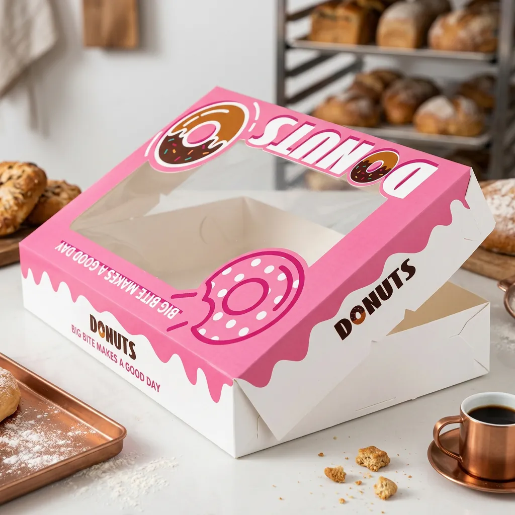 Custom Donut Box with Window for Bakeries 3