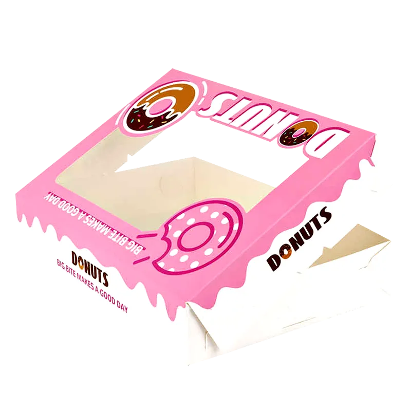 Custom Donut Box with Window for Bakeries