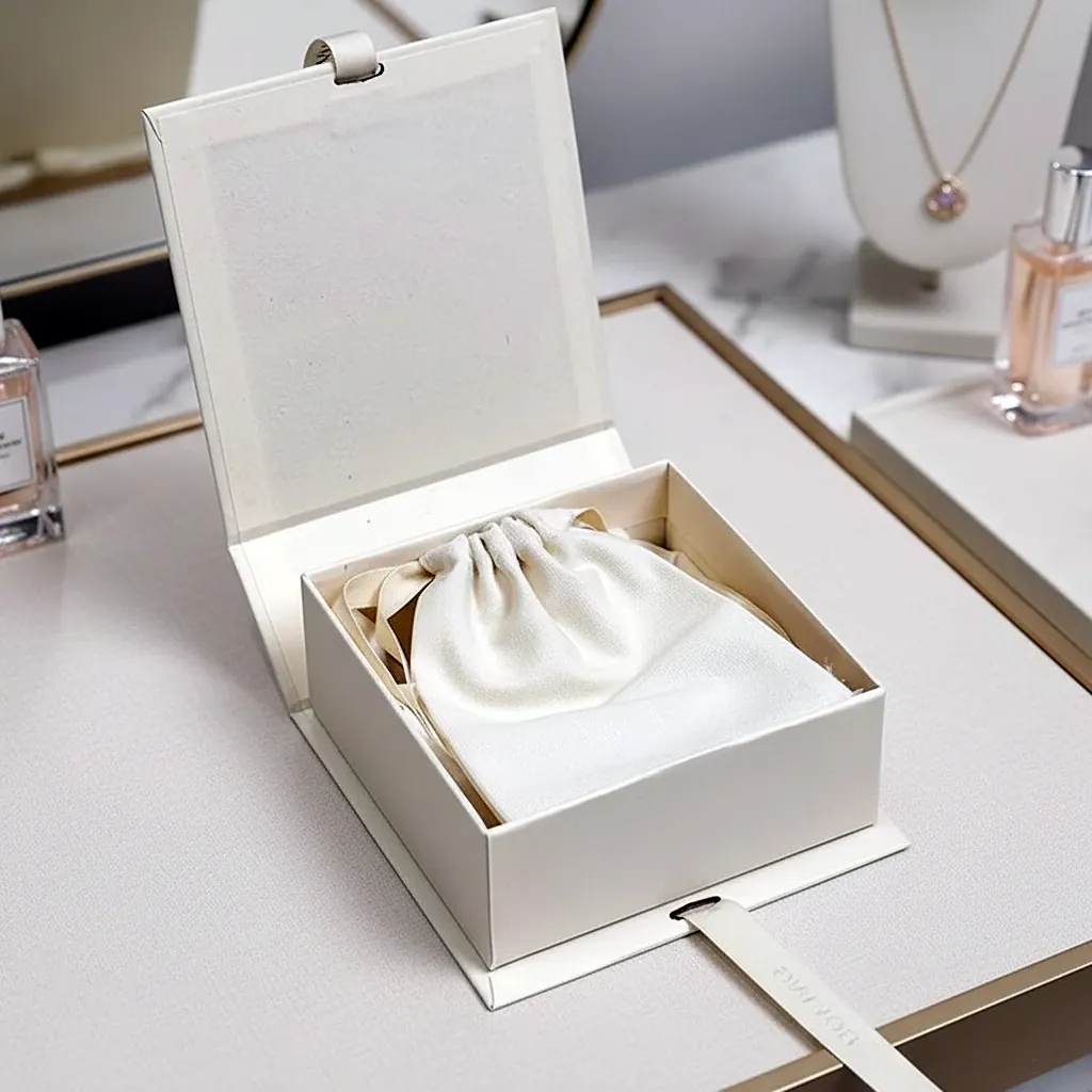 Rigid Jewelry Box with Satin Insert 1