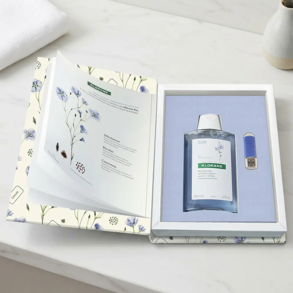 Rigid Book Box with Booklet for Skincare 1