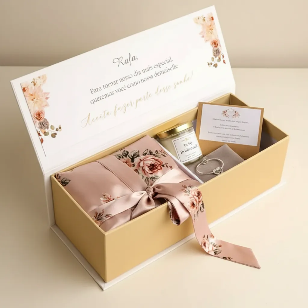 Dual-Compartment Rigid Box for Bridesmaid Proposals 1