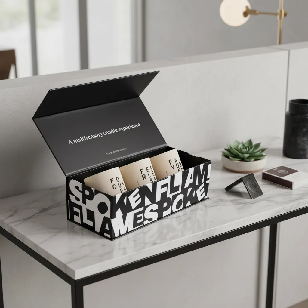 Magnetic Gift Box with Bold Print 3