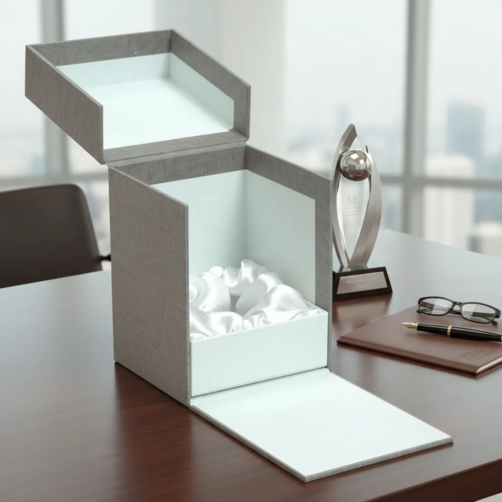 Drop-Front Rigid Box for Corporate Presentations 3