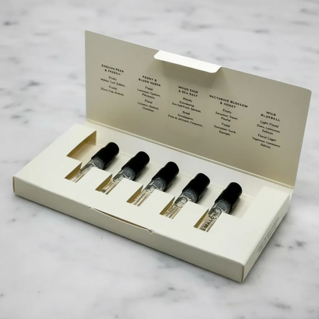 Custom Book-Style Sample Carton for Fragrances 1