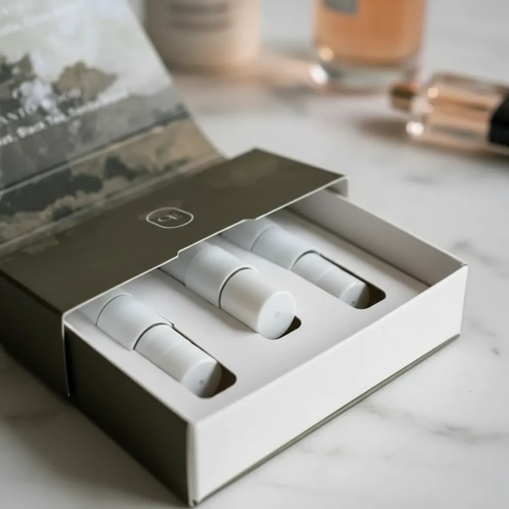Custom Folding Box for Fragrance Sample Vials 2