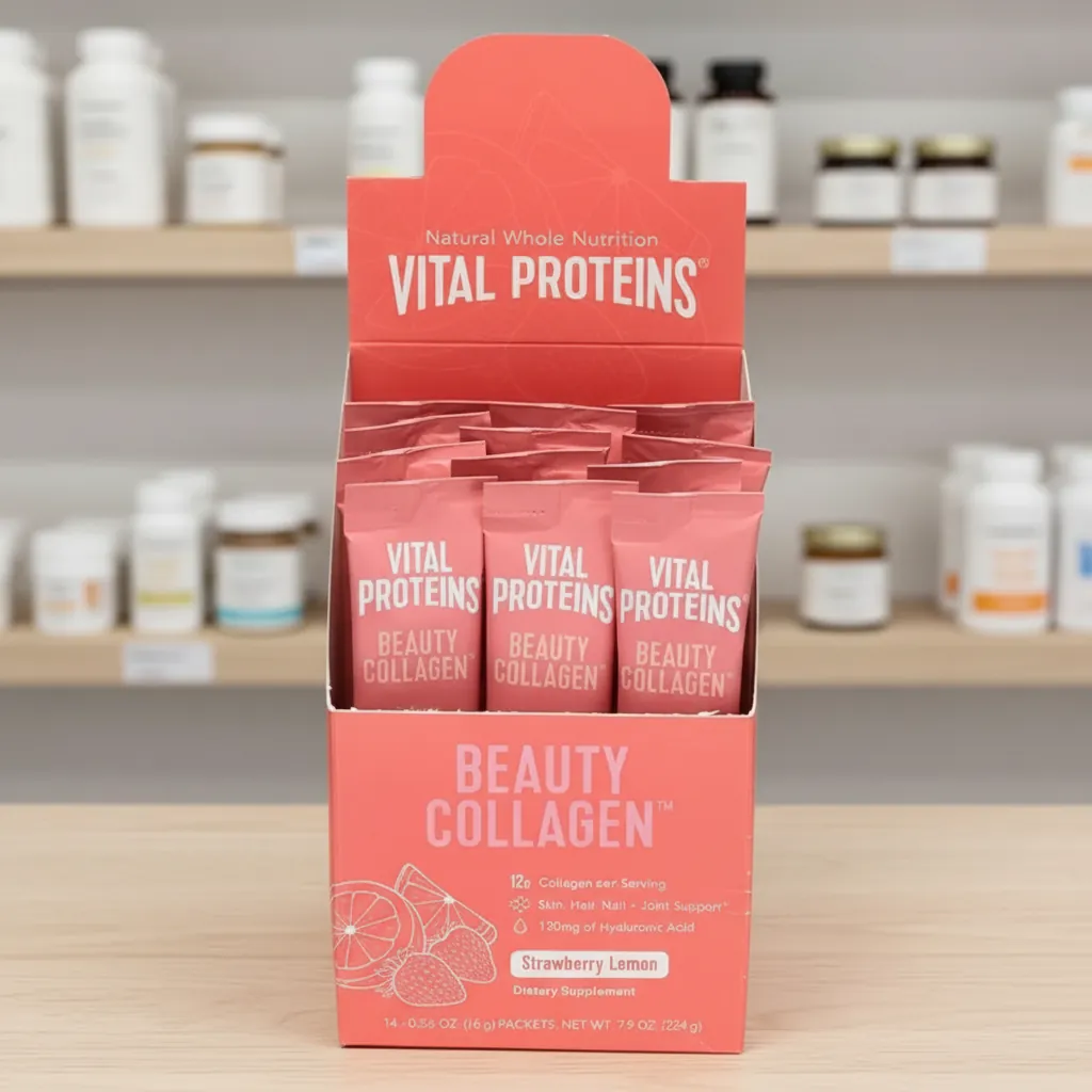 Custom Tear-Away Display Box for Supplements