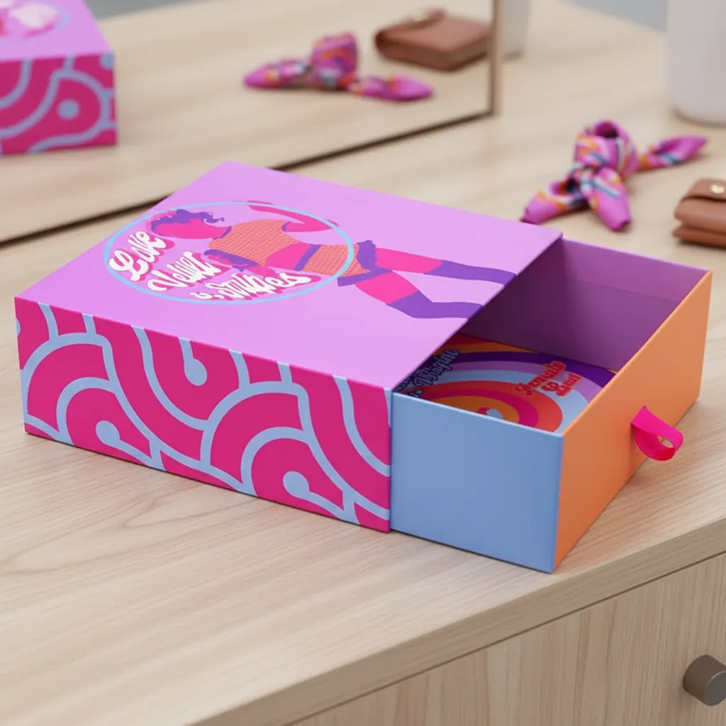 Custom Colorful Drawer Box for Apparel