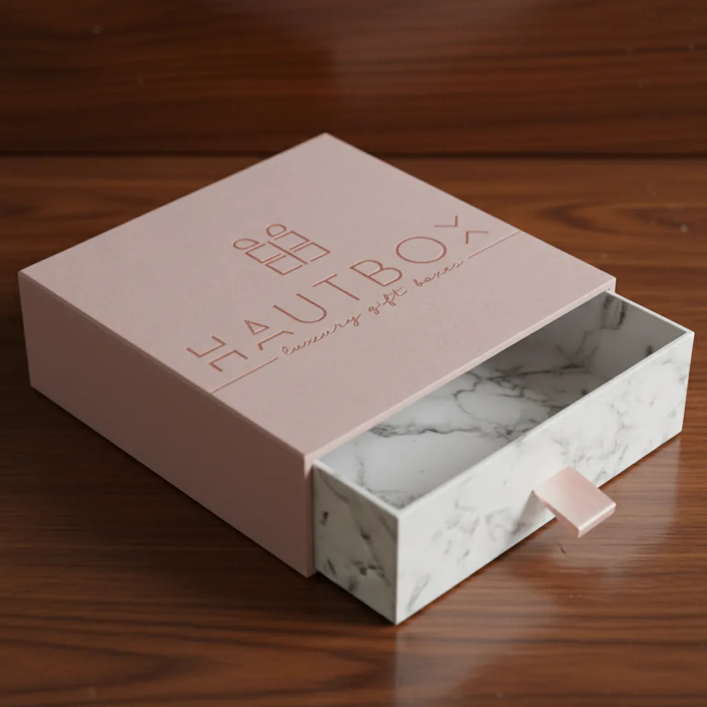 Marble Interior Drawer Box for Gifting