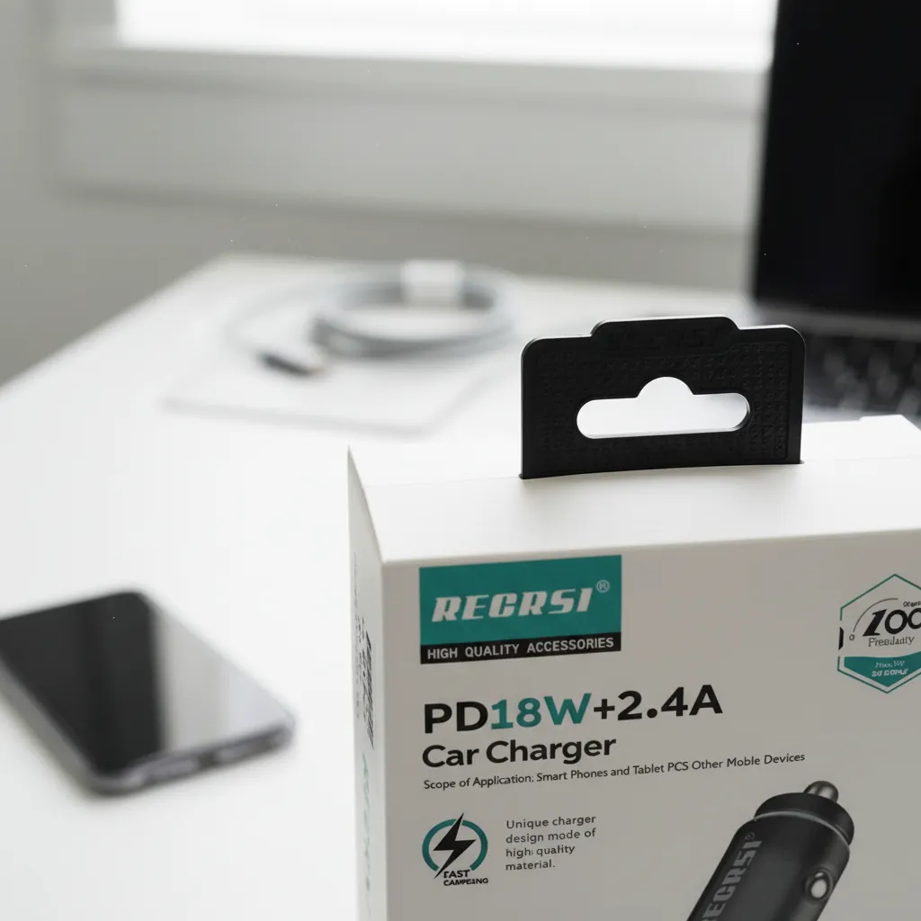 Hanging Tab Retail Box for Chargers 2