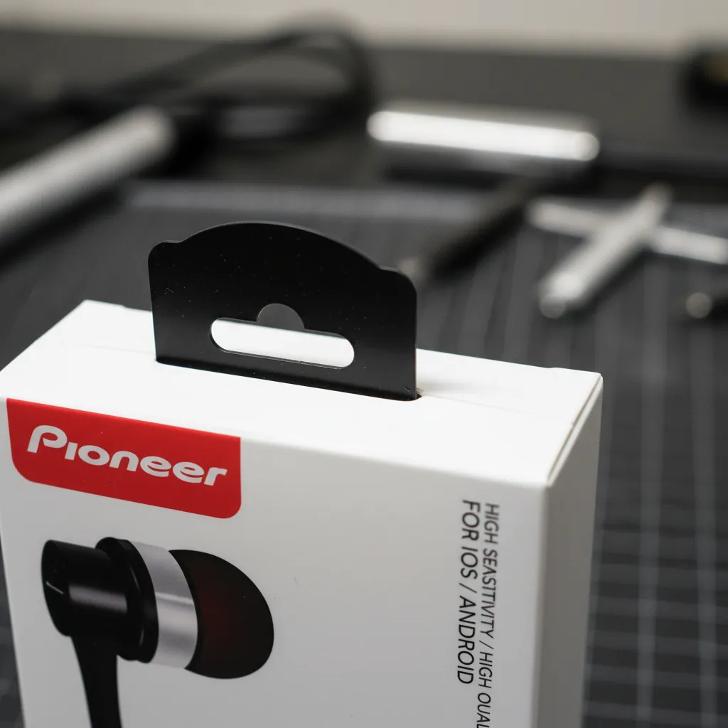 Custom Hanging Tab Carton for Earphones 2
