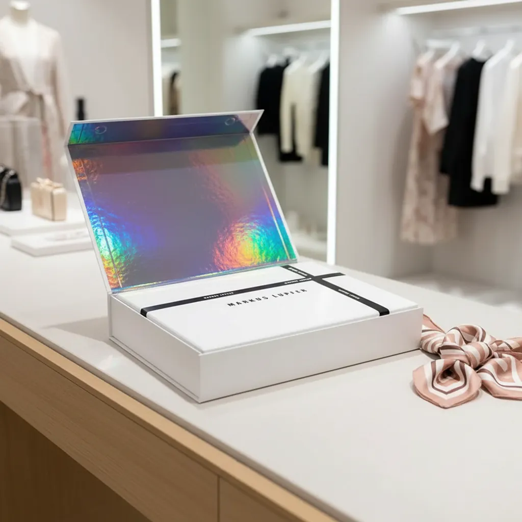 Holographic Magnetic Rigid Box for Fashion 3