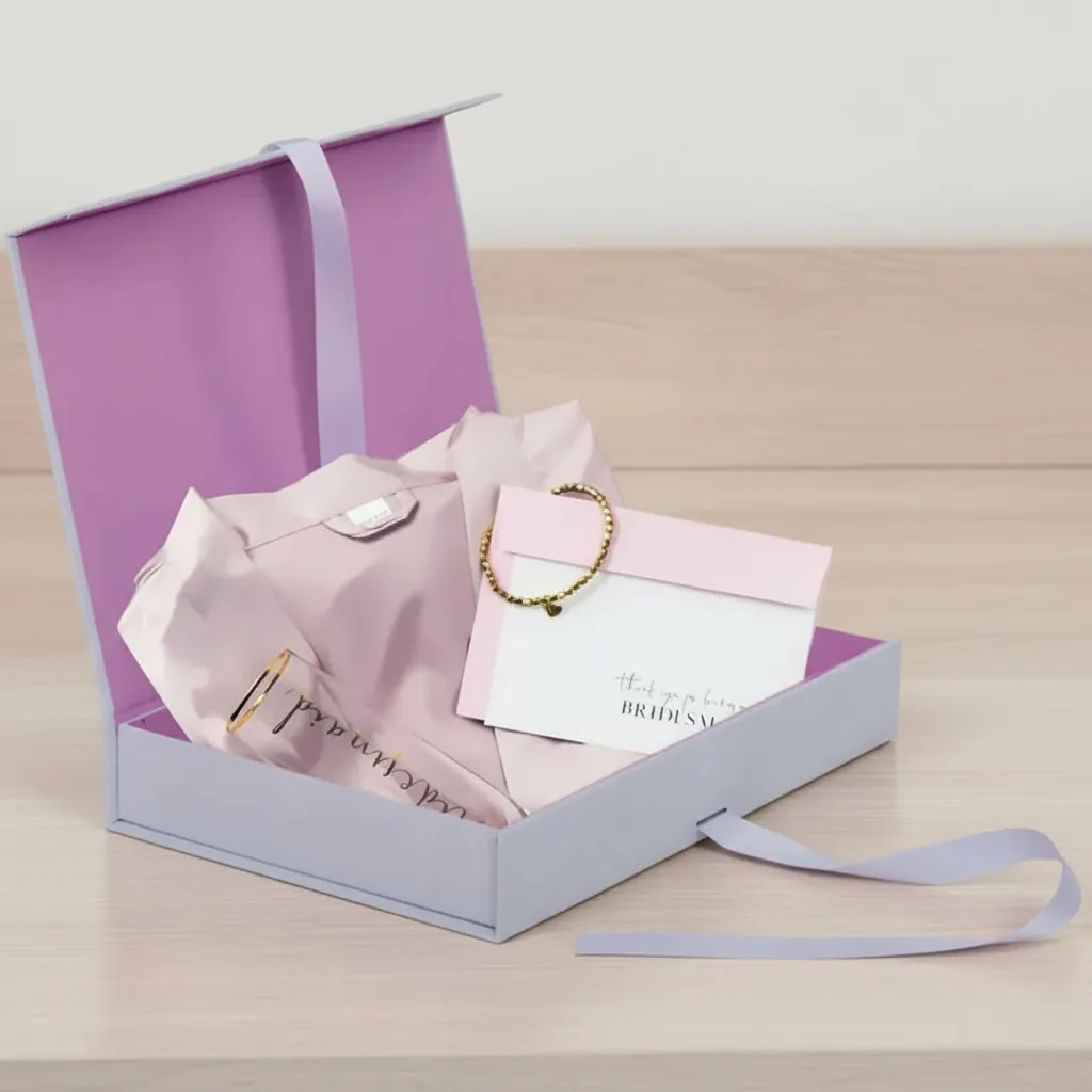 Lavender Magnetic Box for Bridesmaid Proposals 1