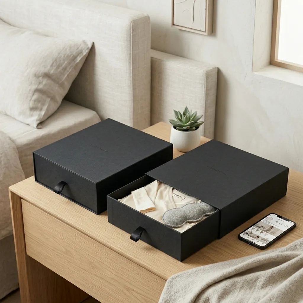 Textured Drawer Rigid Box for Loungewear 3