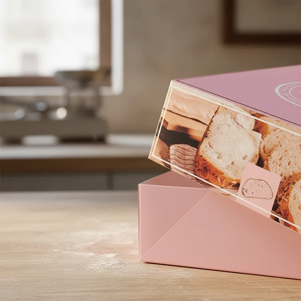 Pink Bakery Box with Clear Lid 2