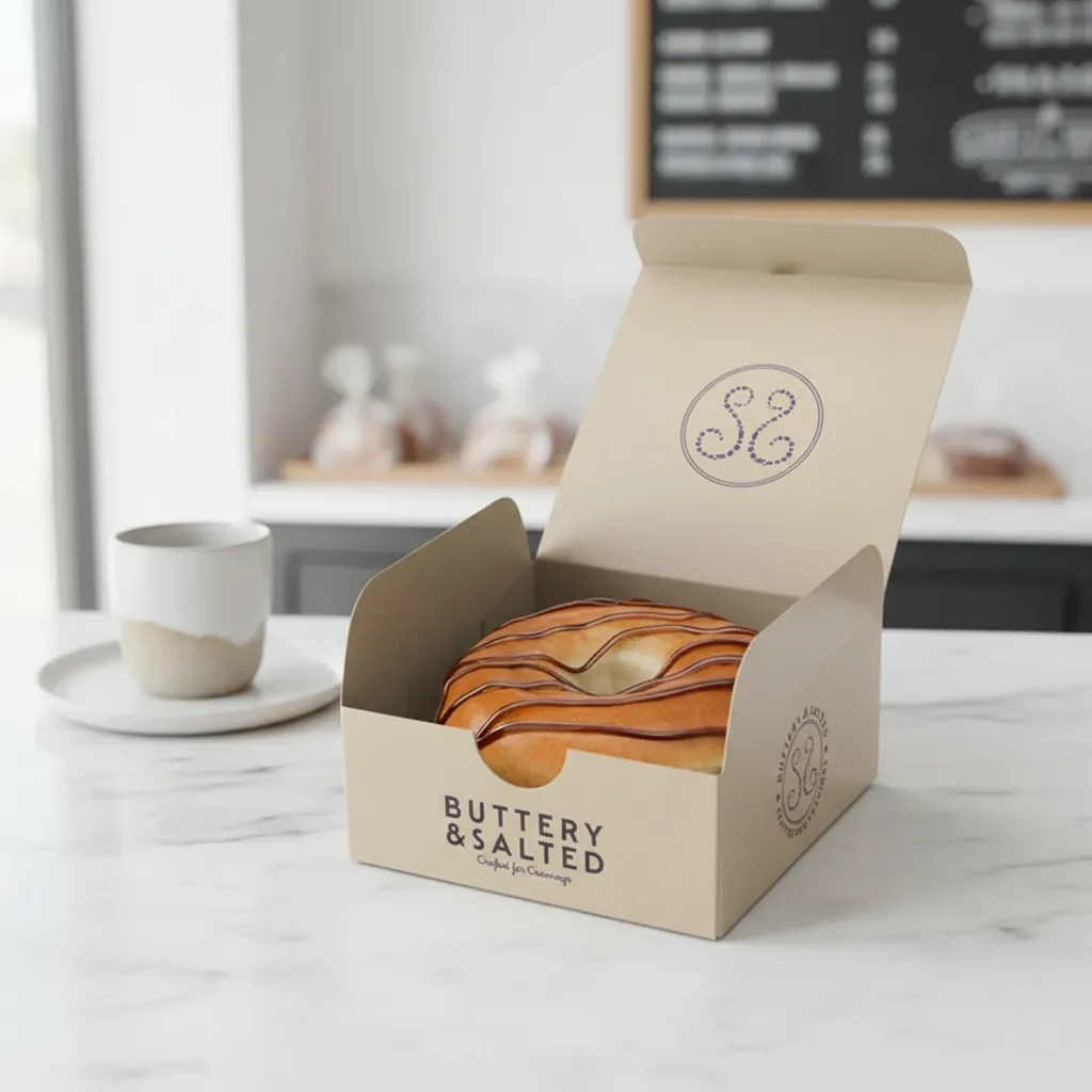 Custom Single Donut Carton for Bakeries 3