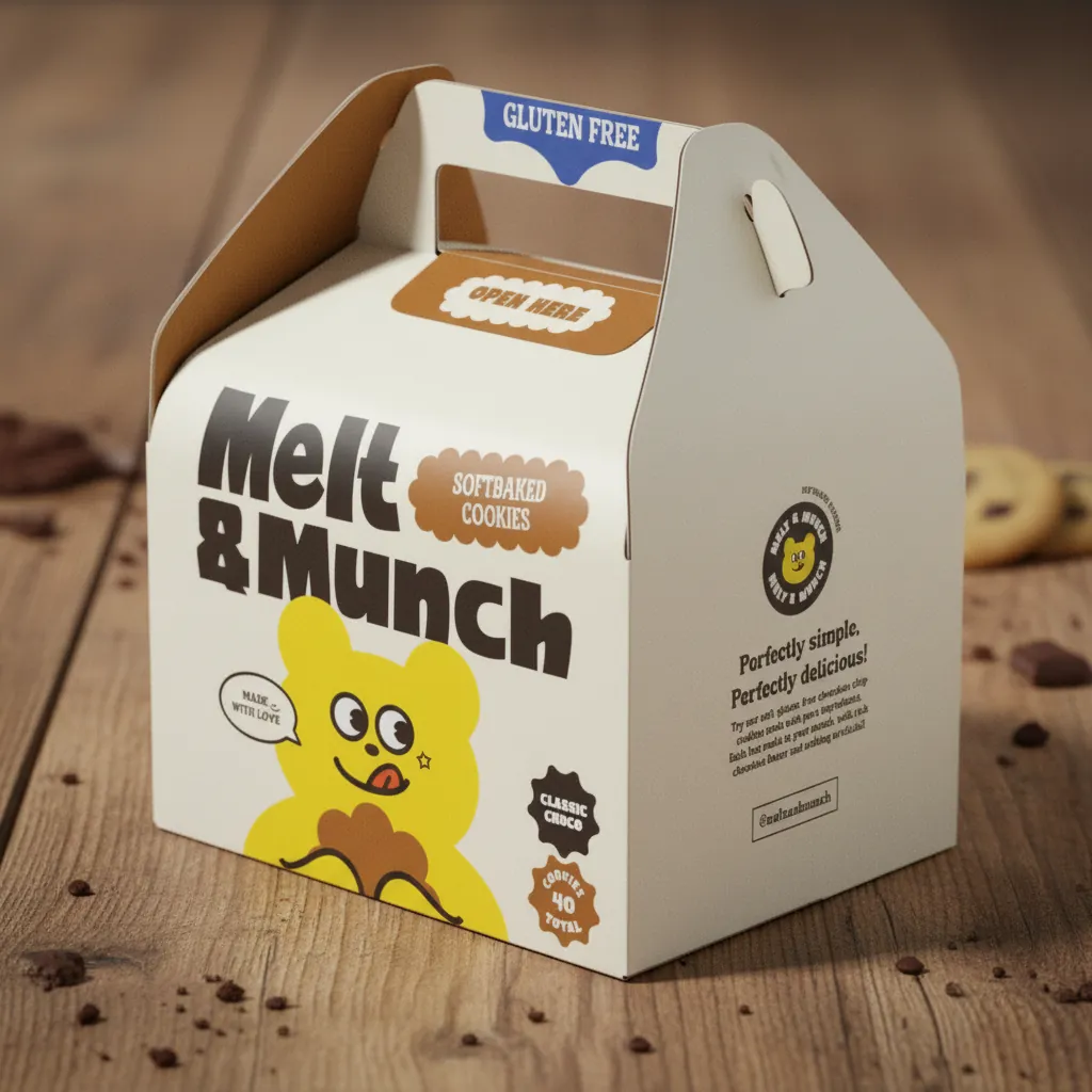 Branded Bakery Gable Box for Cookie Packaging 1