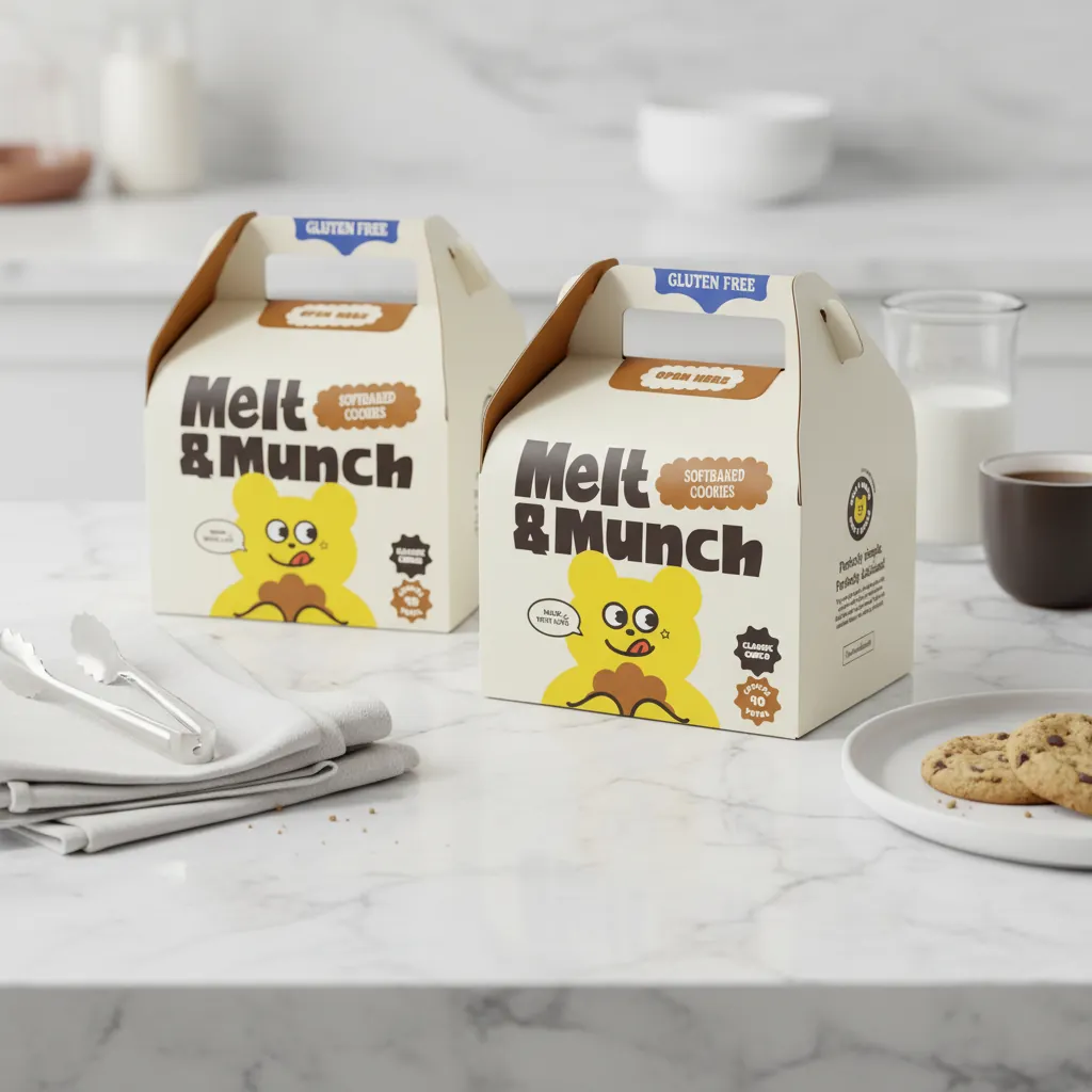 Branded Bakery Gable Box for Cookie Packaging 3