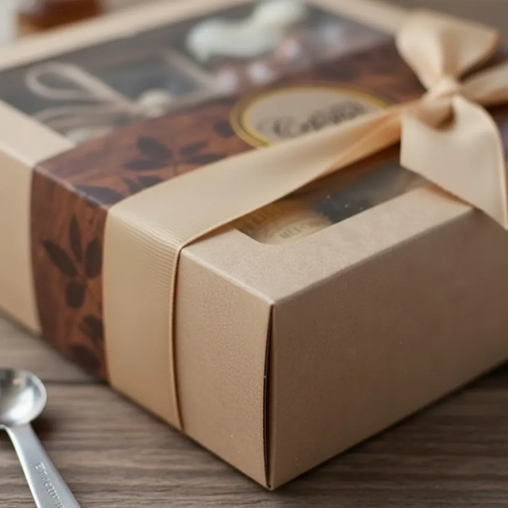 Custom Kraft Window Gift Box for Gourmet 2