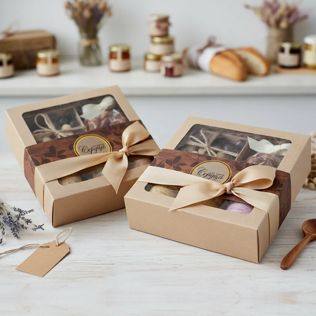Custom Kraft Window Gift Box for Gourmet 3