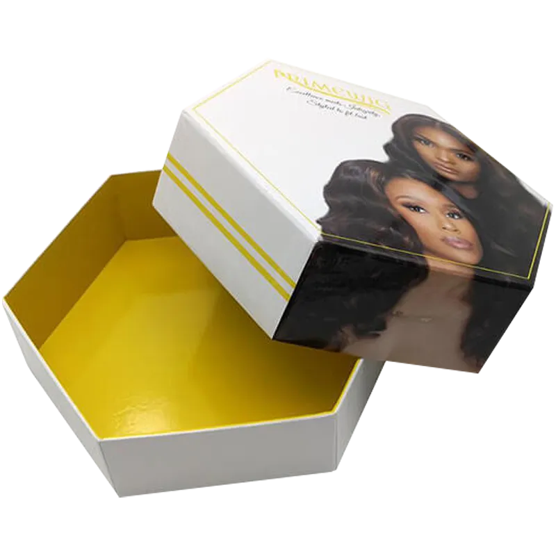 Custom Photographic Hexagon Box for Haircare