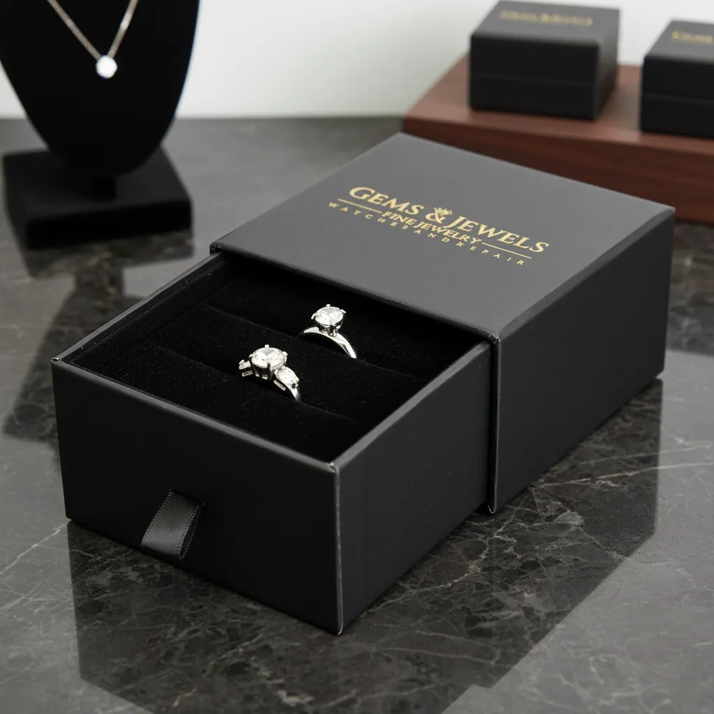 Custom Drawer Rigid Box for Necklaces