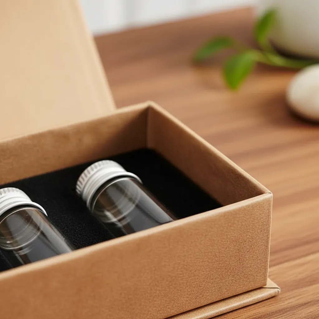 Custom Kraft Magnetic Box for Essential Oil 2