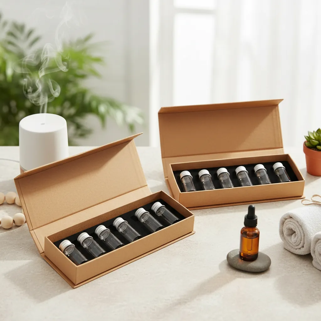 Custom Kraft Magnetic Box for Essential Oil 3