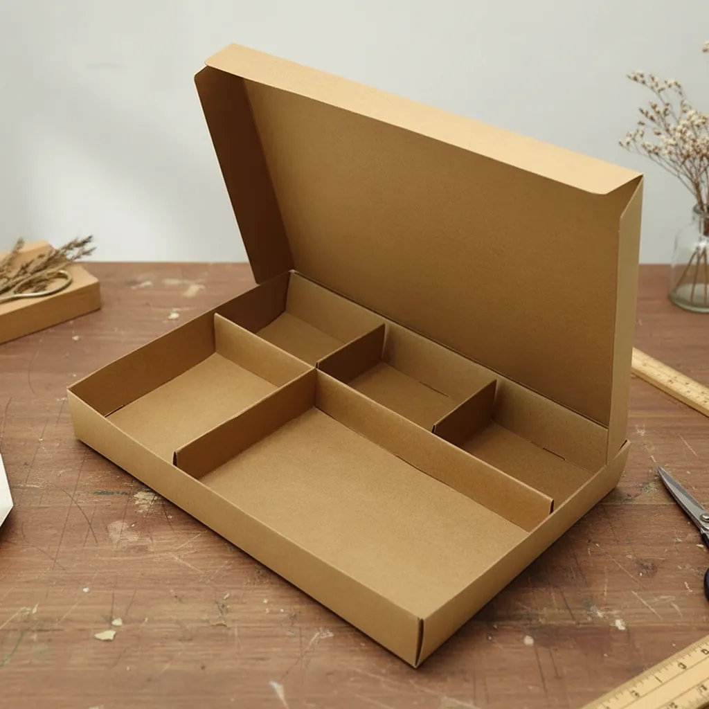 Custom Kraft Carton with Internal Dividers
