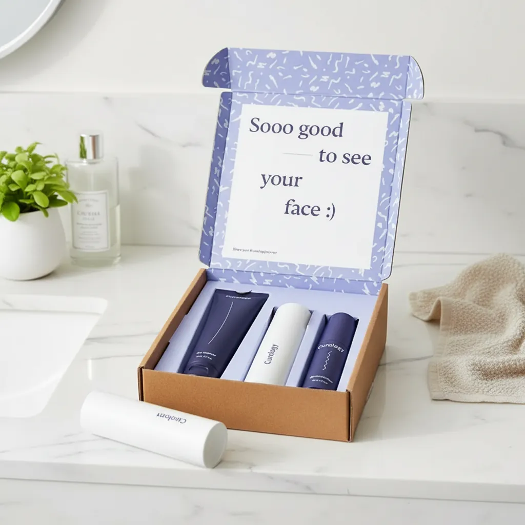 Custom Kraft Corrugated Mailer Box for Skincare 3