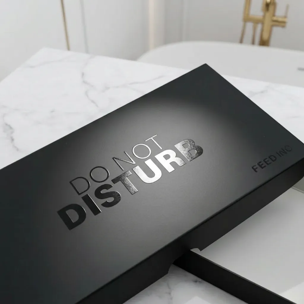 Spot UV Matte Black Sleeve Box 2