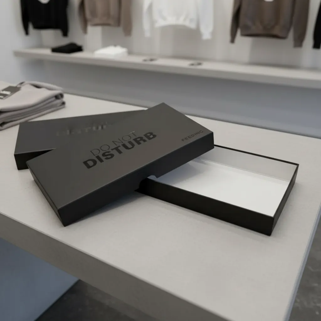 Spot UV Matte Black Sleeve Box 3