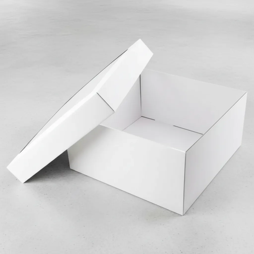 Blank White Base and Lid Box
