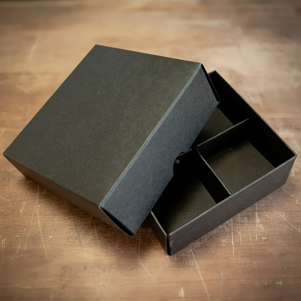 Divided Kraft Base and Lid Box 1