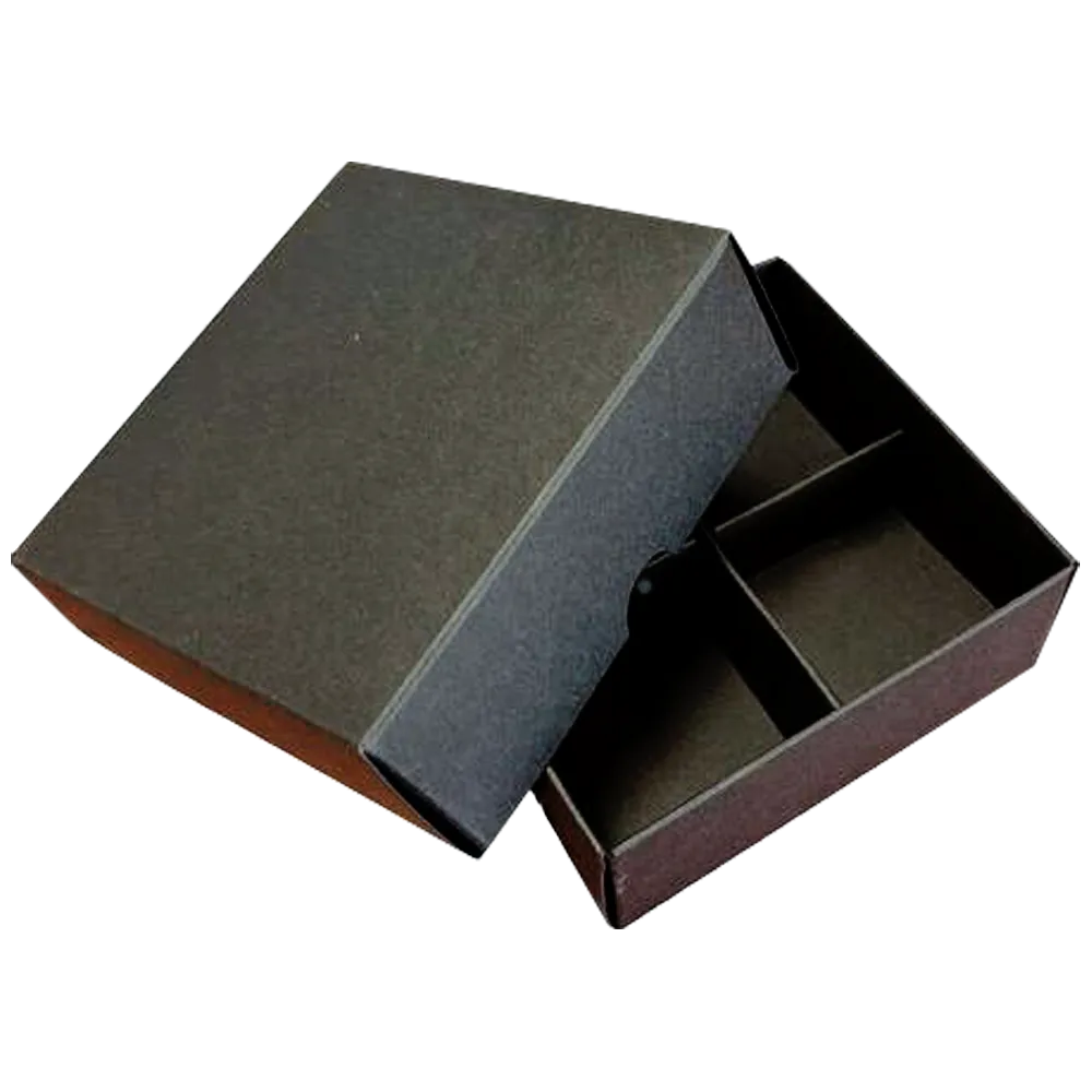 Divided Kraft Base and Lid Box
